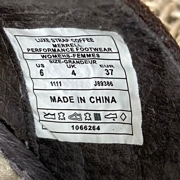 Merrell Clog Sandals leather heel Brown Ankle Sling Back Size 6 - Picture 11 of 11